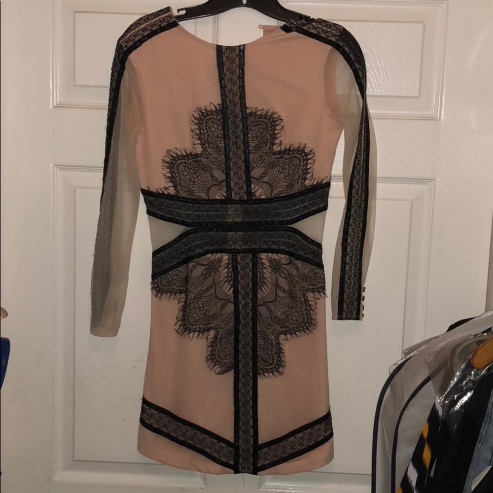 Long sleeve lace midi dress size xs